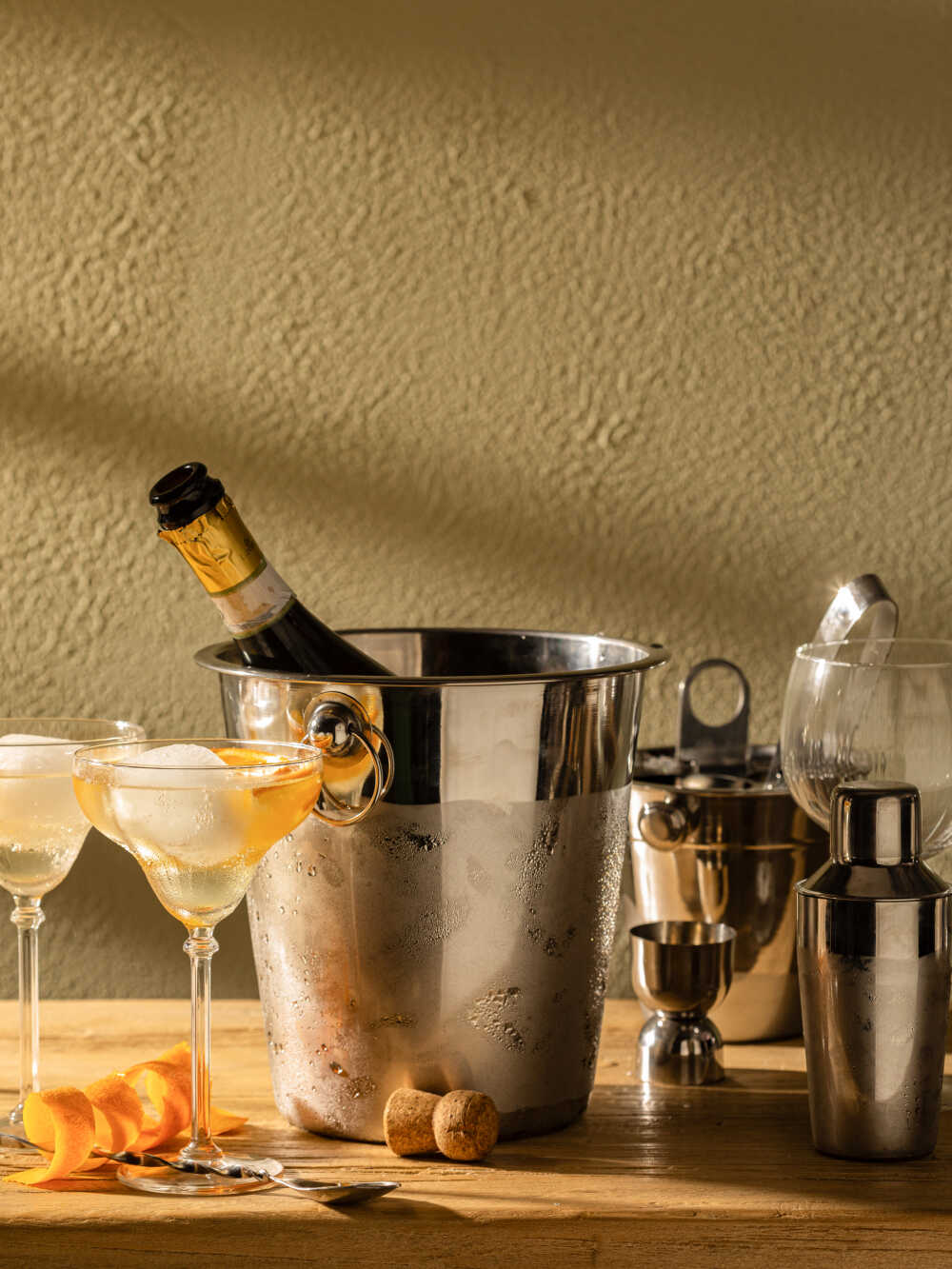 Stainless Steel Champagne Bucket - FOX HOME CA STORE