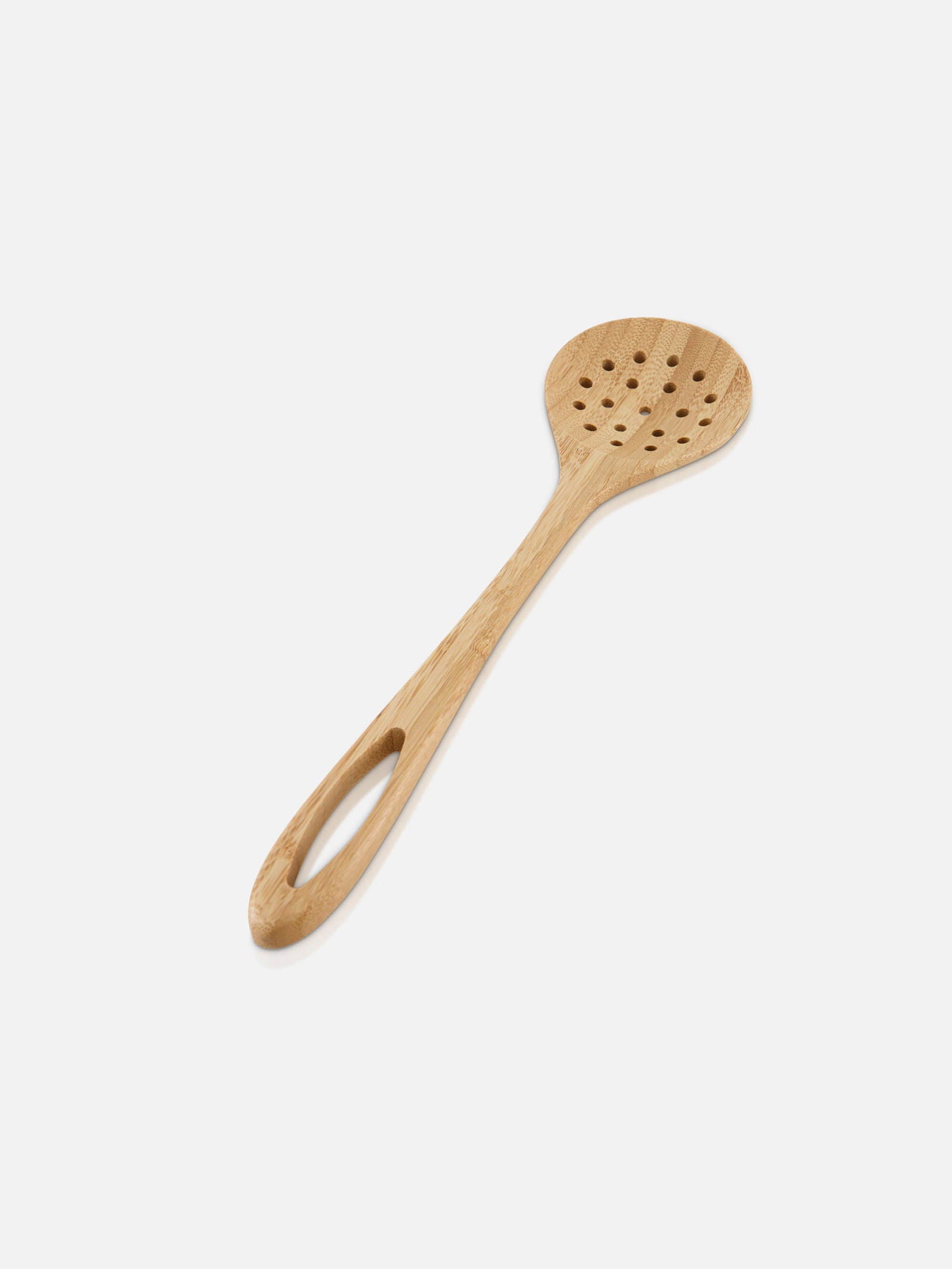 bamboo wood Slotted Spoon - FOX HOME CA STORE