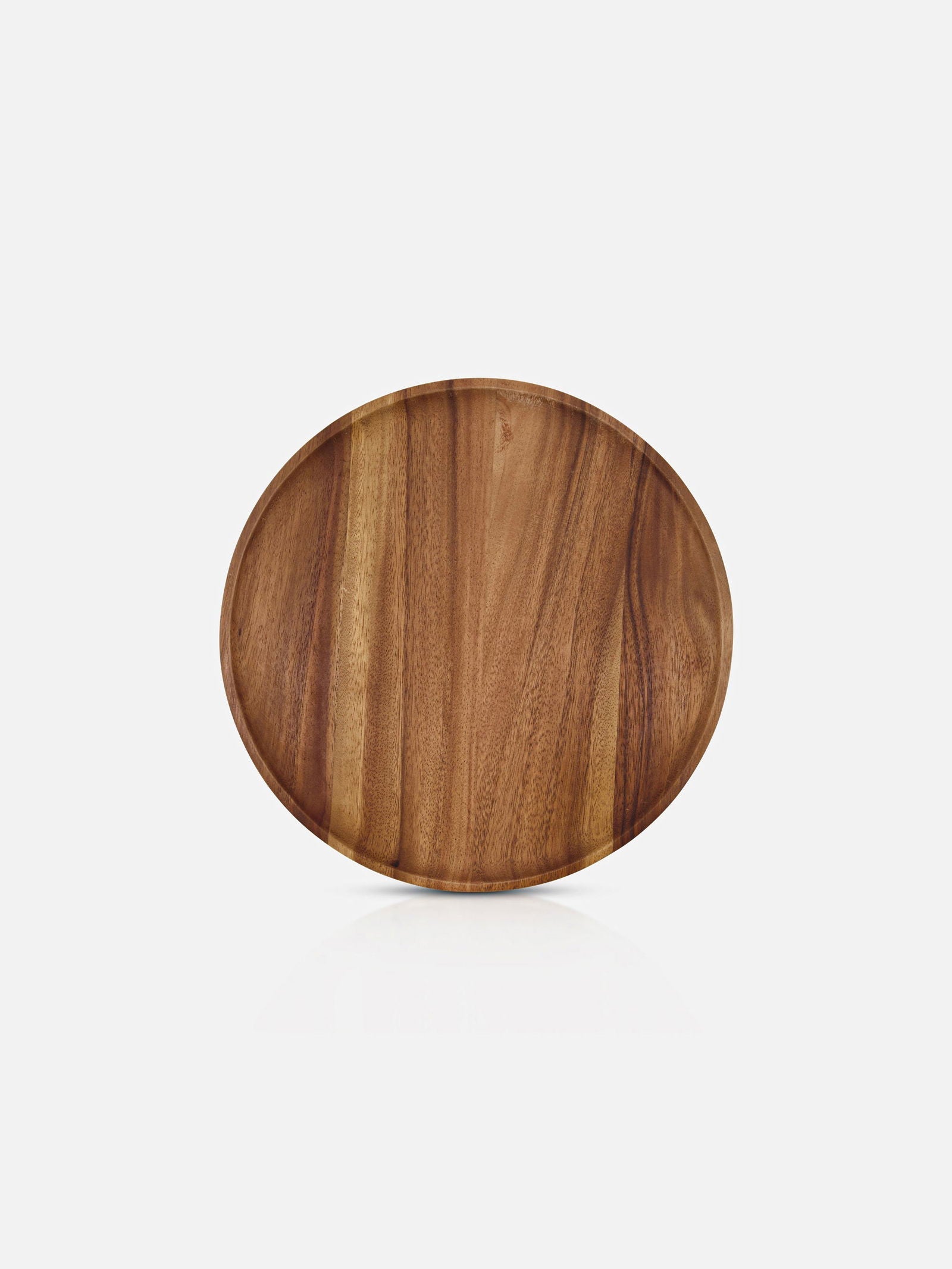 Acasia round wood Tray - FOX HOME CA STORE