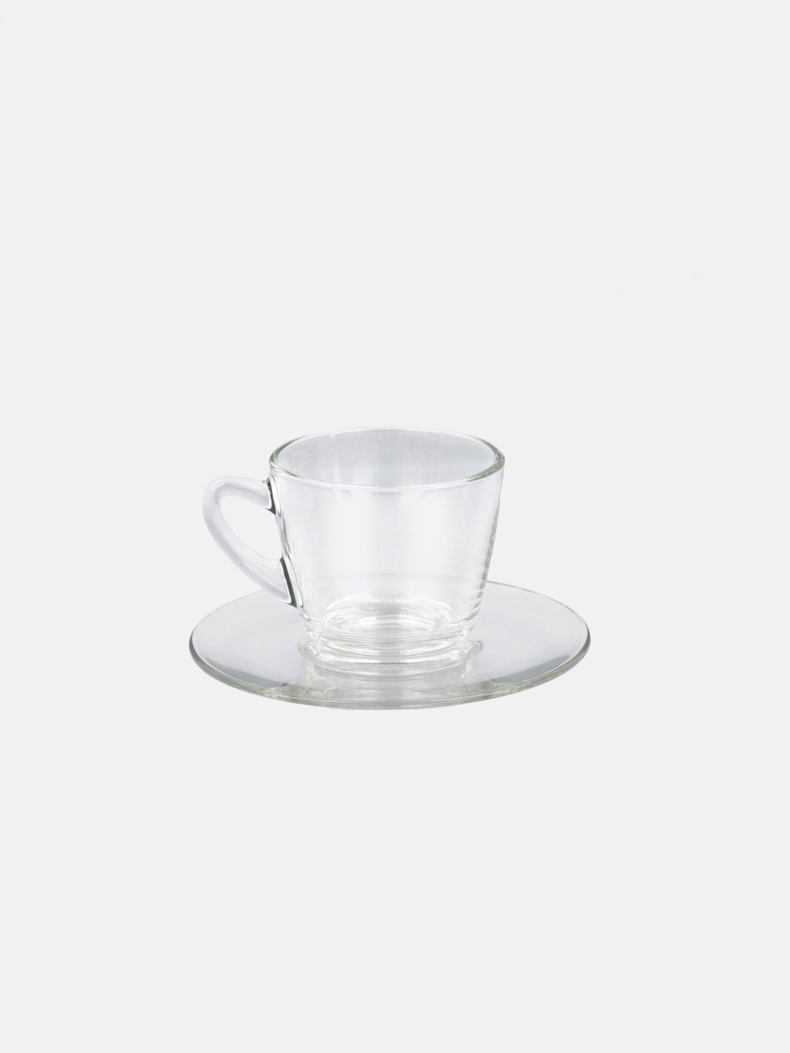KENYA glass cup and saucer - FOX HOME CA STORE