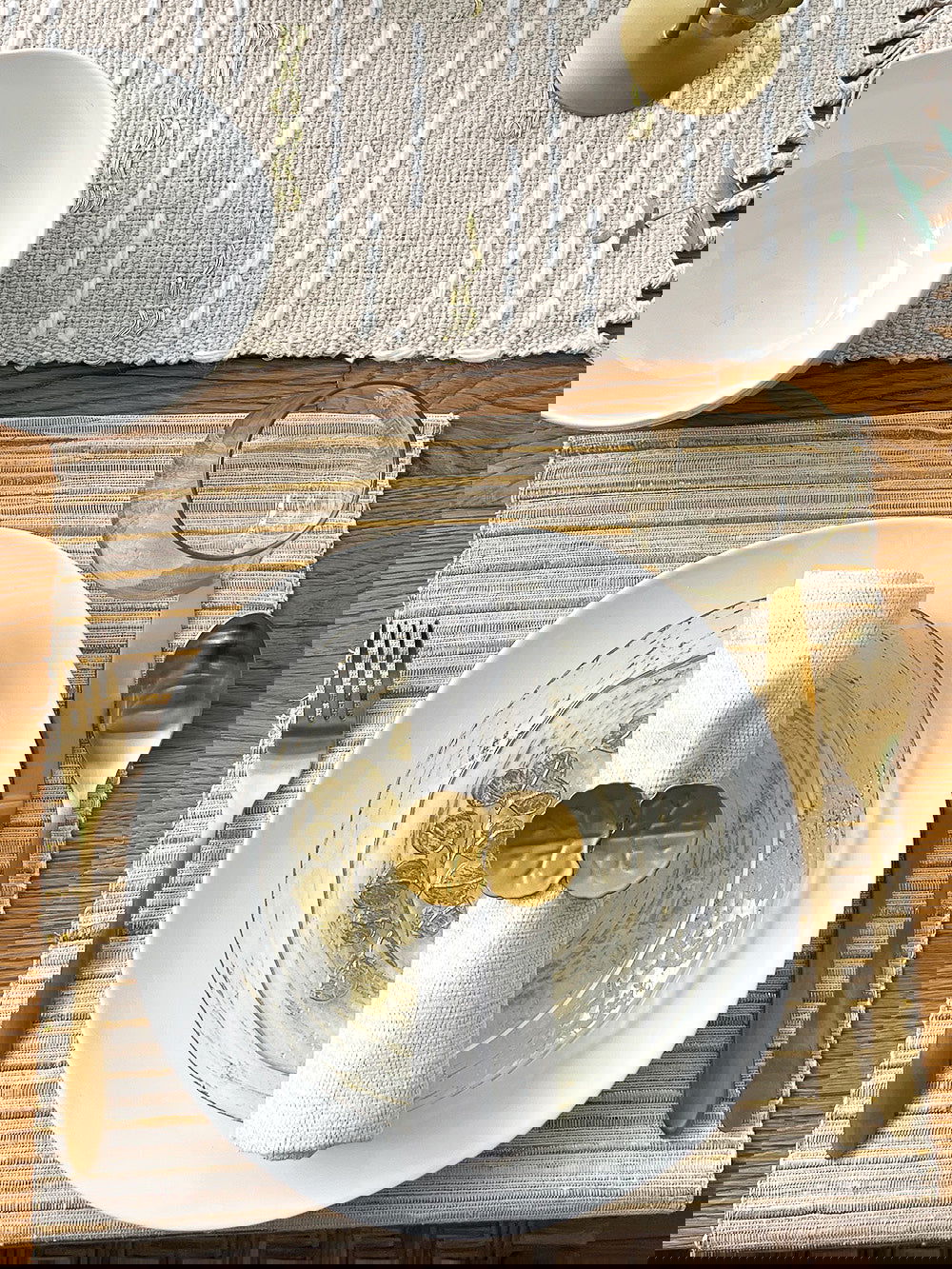 ORO glass salad plate - FOX HOME CA STORE