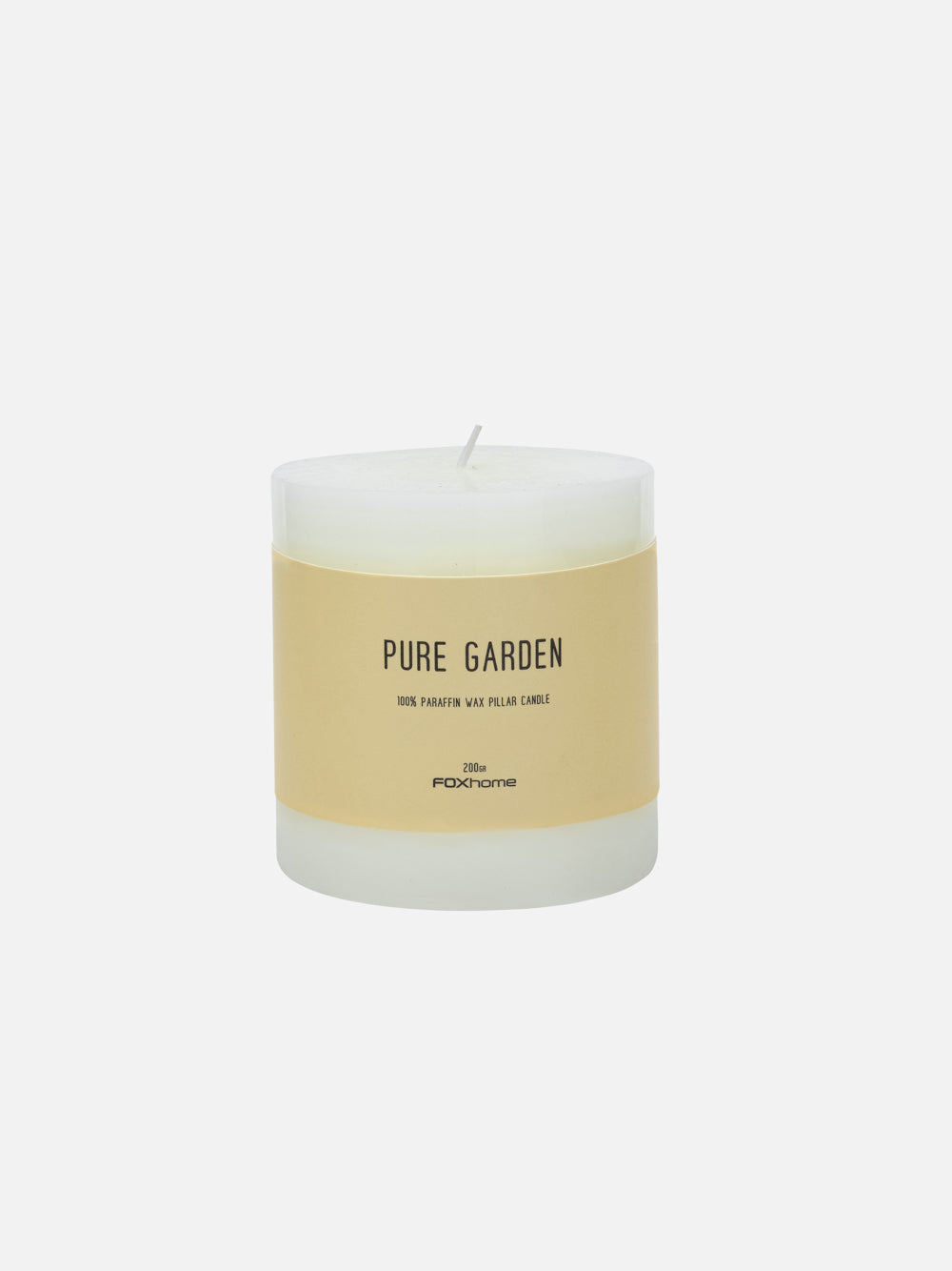 White Pillar Candle - FOX HOME CA STORE
